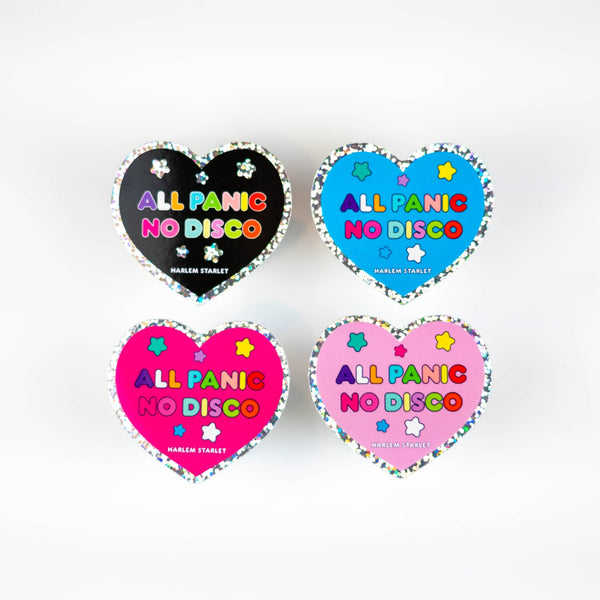 All Panic No Disco Heart Holographic Glitter Sticker - Harlem Starlet