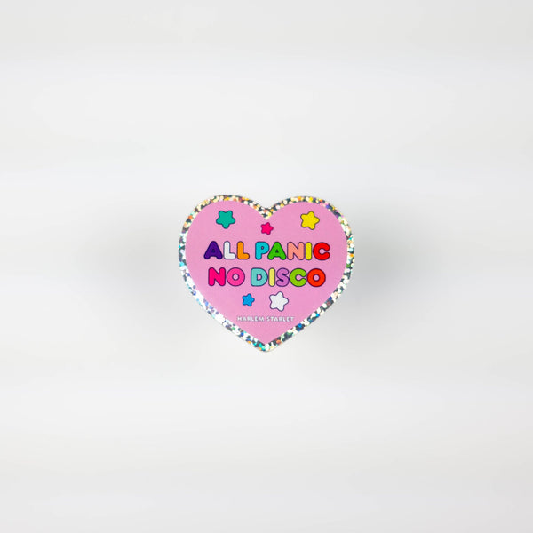 All Panic No Disco Heart Holographic Glitter Sticker - Harlem Starlet
