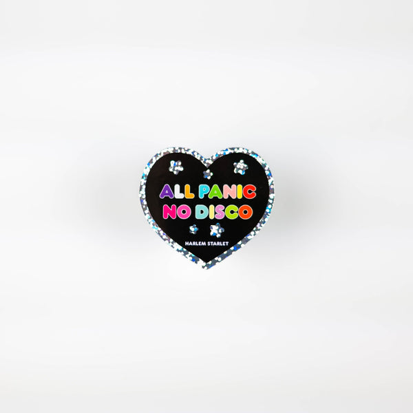 All Panic No Disco Heart Holographic Glitter Sticker - Harlem Starlet