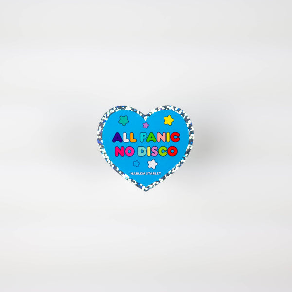 All Panic No Disco Heart Holographic Glitter Sticker - Harlem Starlet