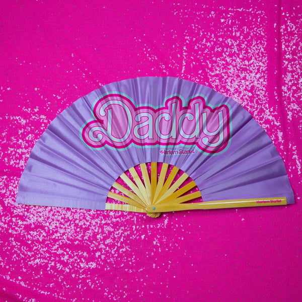 Daddy Bamboo Clack Fan – Lilac (Retired, Last Ones!) - Harlem Starlet