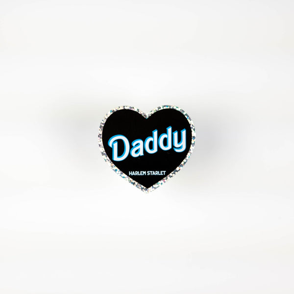 Daddy Heart Holographic Glitter Sticker - Harlem Starlet
