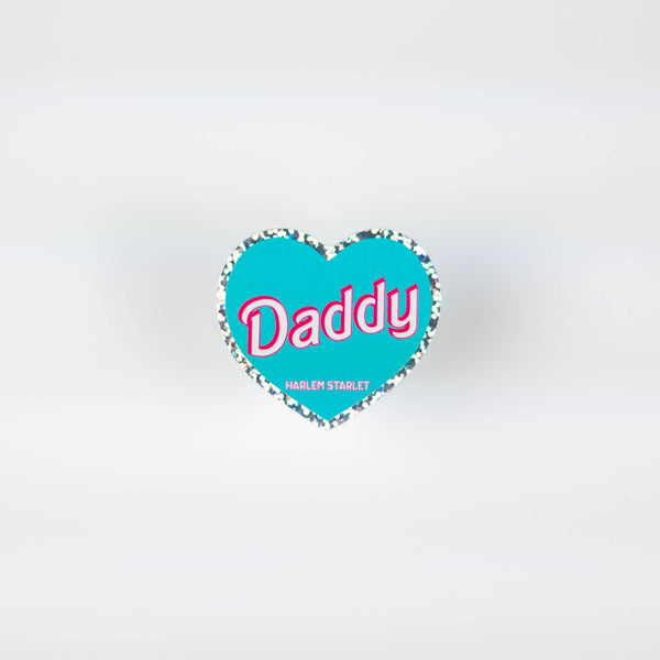 Daddy Heart Holographic Glitter Sticker - Harlem Starlet