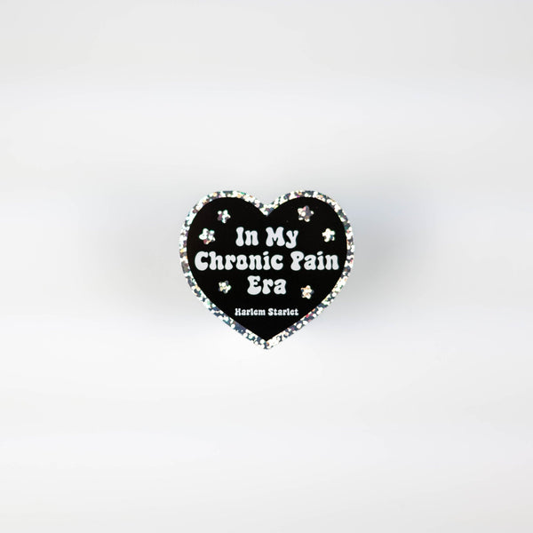 In My Chronic Pain Era Heart Holographic Glitter Sticker - Harlem Starlet