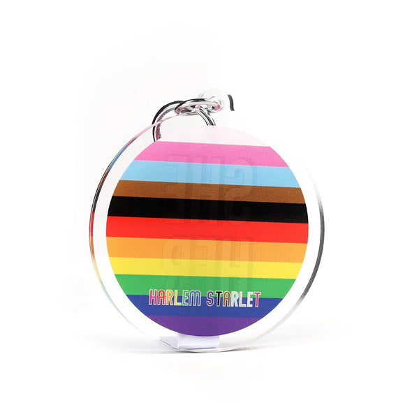 Keyring - Progress Flag w She Her - Harlem Starlet