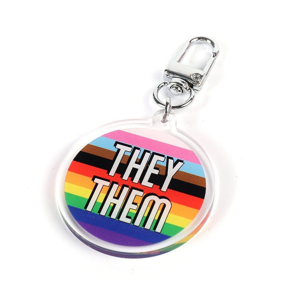 Keyring - Progress Flag w They Them - Harlem Starlet