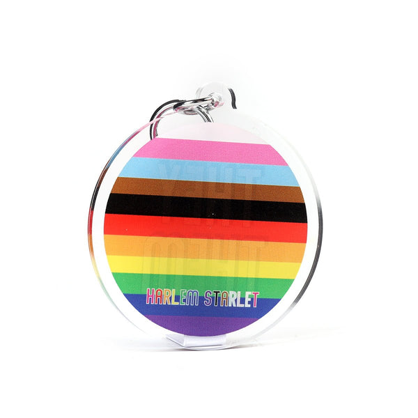Keyring - Progress Flag w They Them - Harlem Starlet