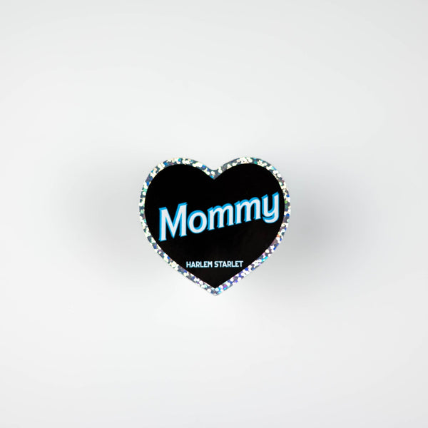 Mommy Heart Holographic Glitter Sticker - Harlem Starlet