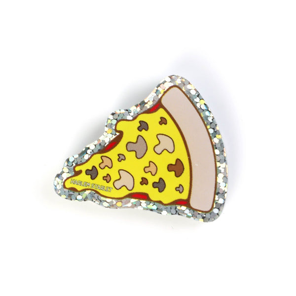 Pin - Pizza (Mushroom) Glitter - Harlem Starlet